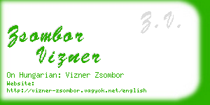 zsombor vizner business card